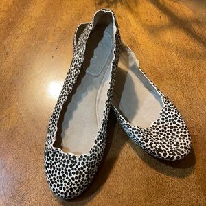 Animal print flat slipper shoe